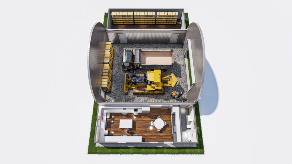 Shipping Container 3D Plan