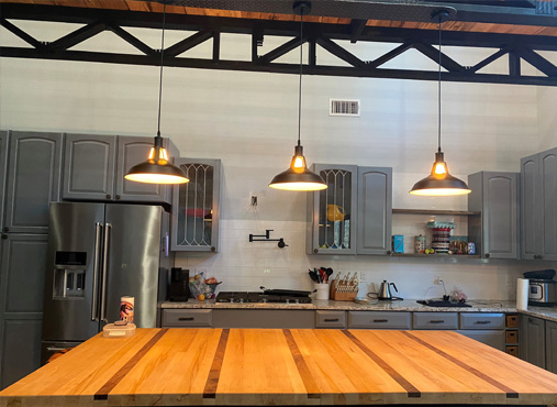 Quonset Hut Home Kitchen